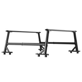 Truck Ladder Rack Non-Drilling Bed Rack 800 lbs Capacity for Large Cargo